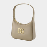 Sac Porté Épaule 3.5 - Dolce&Gabbana - Cuir - Gris