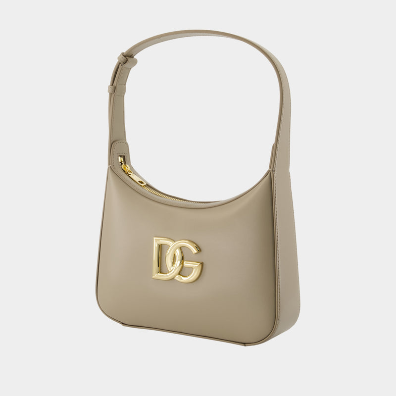 Sac Porté Épaule 3.5 - Dolce&Gabbana - Cuir - Gris