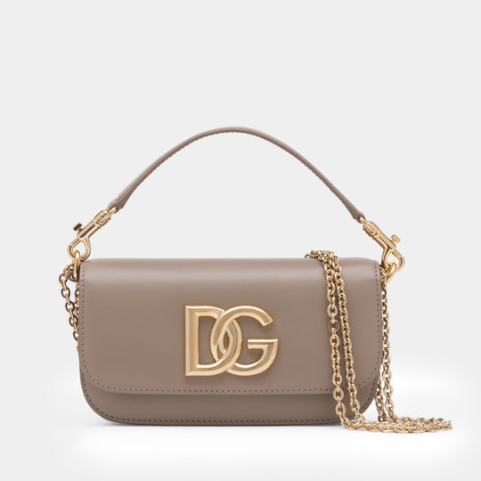 Wallet On Chain 3.5 - Dolce&Gabbana - Cuir - Beige