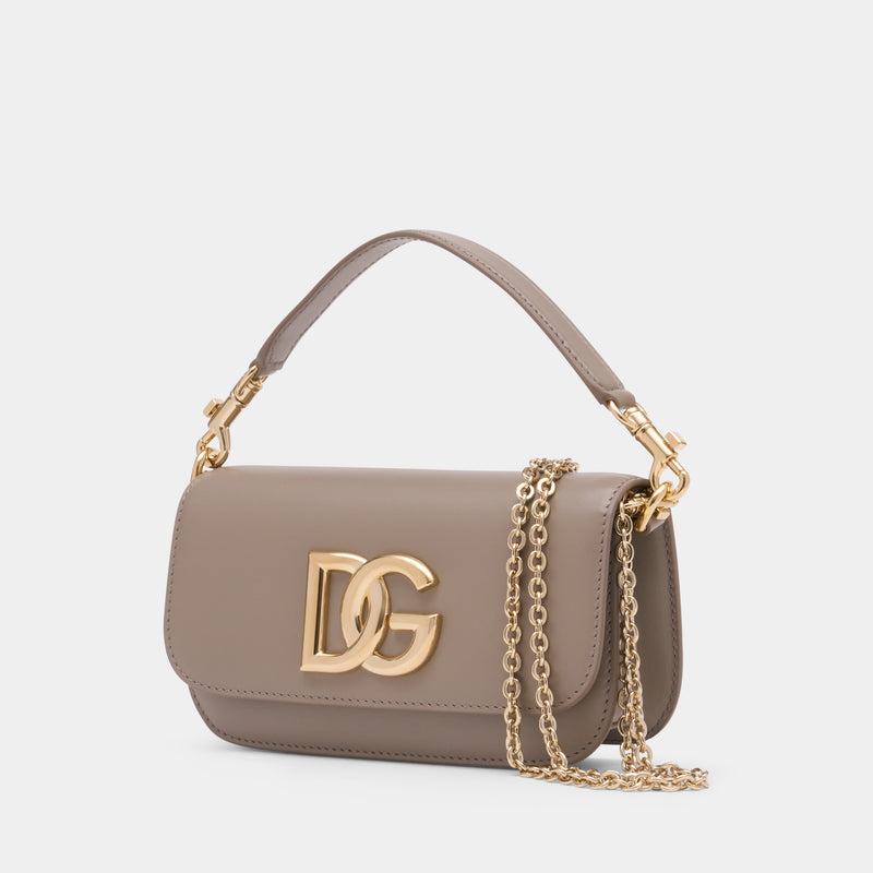 Wallet On Chain 3.5 - Dolce&Gabbana - Cuir - Beige