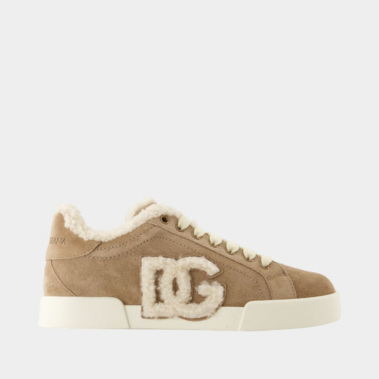 Sneakers Portofino Light - Dolce&Gabbana - Cuir - Beige