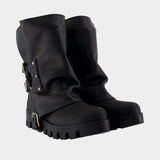 Bottines Stivaletto - Dolce&Gabbana - Cuir - Noir