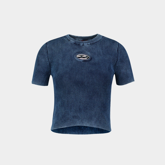 T-Shirt M-Anchor-A-Ss - DIESEL - Coton - Bleu