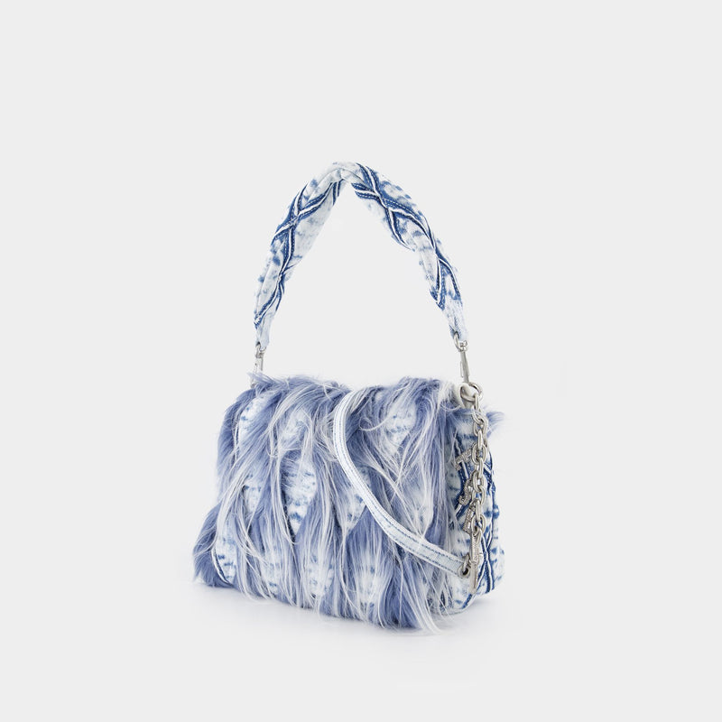 Sac Porté Épaule Charm-D Medium - DIESEL - Coton - Bleu