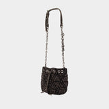 Sac À Main Charm-D Small - DIESEL - Coton - Gris