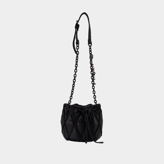 Sac À Main Charm-D Small - DIESEL - Coton - Noir
