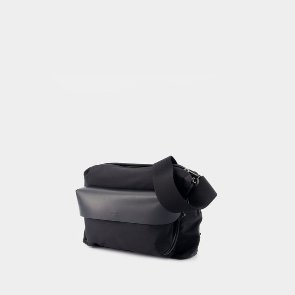 Sac À Bandoulière Lid Messenger - Jil Sander - Nylon - Noir