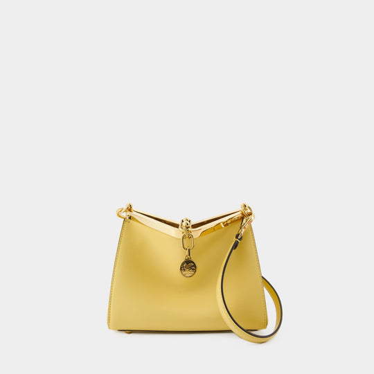 Sac Hobo Vela Petit - Etro - Cuir - Jaune
