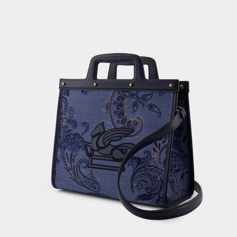 Cabas Love Trotter - Etro - Coton - Bleu