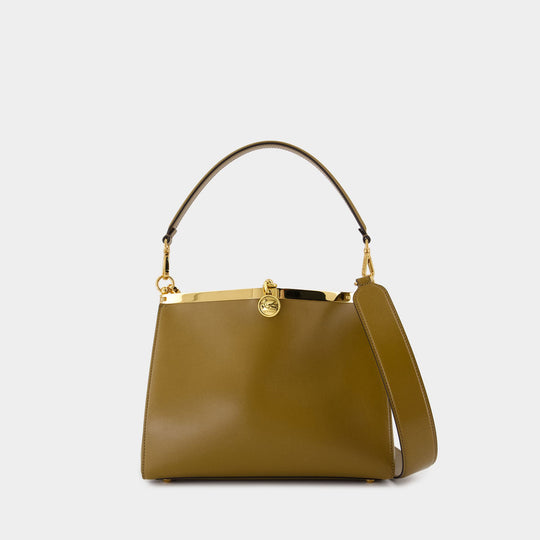 Sac Porté Épaule Vela Medium - Etro - Cuir - Marron