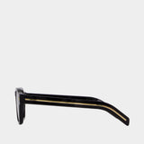 Lunettes De Soleil 0pr A16s - Prada - Acétate - Noir
