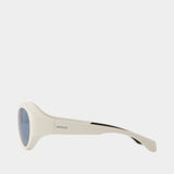 Lunettes De Soleil Futuro - Moncler - Acétate - Blanc