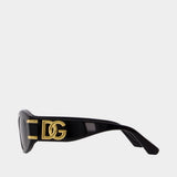 Lunettes De Soleil 0dg4502 - Dolce&Gabbana - Acétate - Noir