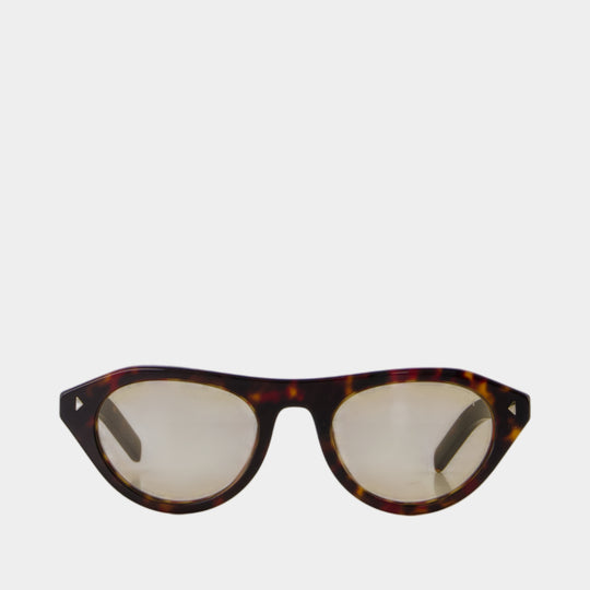 Lunettes De Soleil 0pr B15s - Prada - Acétate - Marron