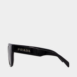 Lunettes De Soleil 0pr C04s - Prada - Acétate - Noir