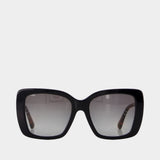 Lunettes De Soleil 0be4456 - Burberry - Acétate - Noir