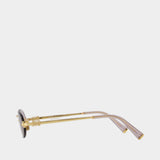 Lunettes De Soleil 0mu A54s - Miu Miu - Acétate - Doré