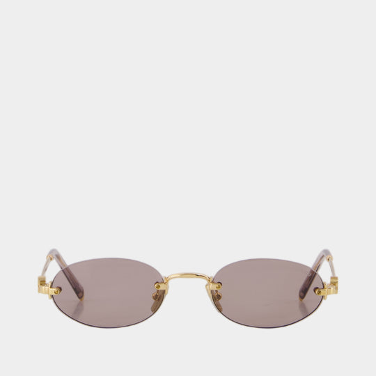 Lunettes De Soleil 0mu A54s - Miu Miu - Acétate - Doré