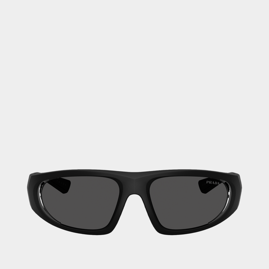 Lunettes De Soleil 0ps B03s - Prada - Acétate - Noir