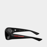 Lunettes De Soleil 0ps B03s - Prada - Acétate - Noir