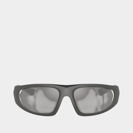 Lunettes De Soleil 0ps B03s - Prada - Acétate - Gris