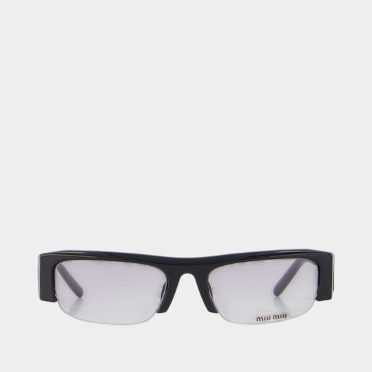 Lunettes De Soleil 0mu B07s - Miu Miu - Acétate - Noir