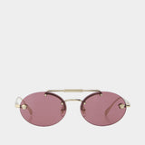 Lunettes De Soleil 0ve2295 - Versace - Acétate - Doré