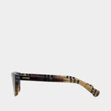 Lunettes De Soleil 0be4488 - Burberry - Acétate - Marron