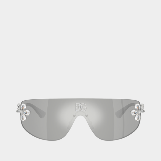 Lunettes De Soleil 0dg2333b - Dolce&Gabbana - Acétate - Argenté