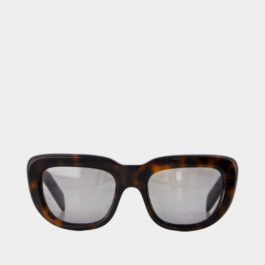 Lunettes De Soleil 0pr D07s - Prada - Acétate - Noir