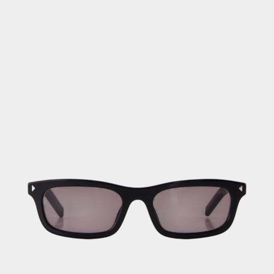 Lunettes De Soleil 0pr D05s - Prada - Acétate - Noir