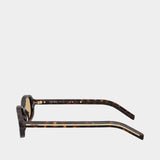 Lunettes De Soleil 0pr D06s - Prada - Acétate - Noir