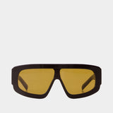 Lunettes De Soleil 0pr D10s - Prada - Acétate - Noir