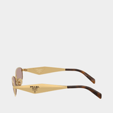 Lunettes De Soleil 0pr D51s - Prada - Acétate - Doré