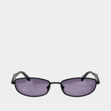 Lunettes De Soleil 0pr D51s - Prada - Acétate - Noir