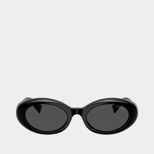 Lunettes De Soleil 0mu B09s - Miu Miu - Acétate - Noir