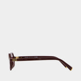 Lunettes De Soleil 0mu B10su - Miu Miu - Acétate - Bordeaux
