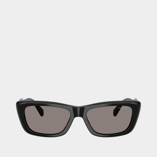 Lunettes De Soleil 0mu B12s - Miu Miu - Acétate - Noir