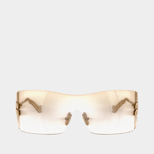 Lunettes De Soleil 0mu B53s - Miu Miu - Acétate - Doré