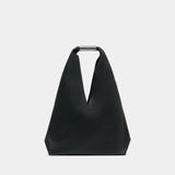 Sac Porté Épaule Japanese Media - MM6 Maison Margiela - Cuir - Noir
