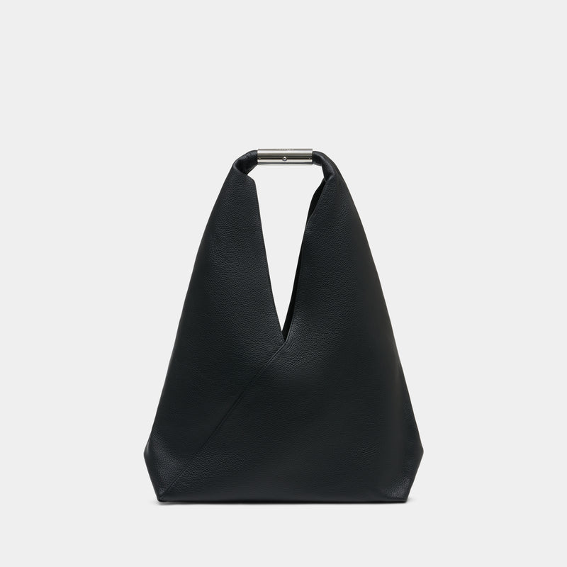 Sac Porté Épaule Japanese Media - MM6 Maison Margiela - Cuir - Noir