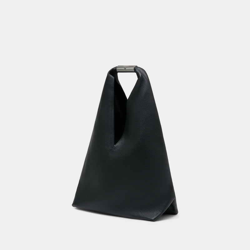 Sac Porté Épaule Japanese Media - MM6 Maison Margiela - Cuir - Noir