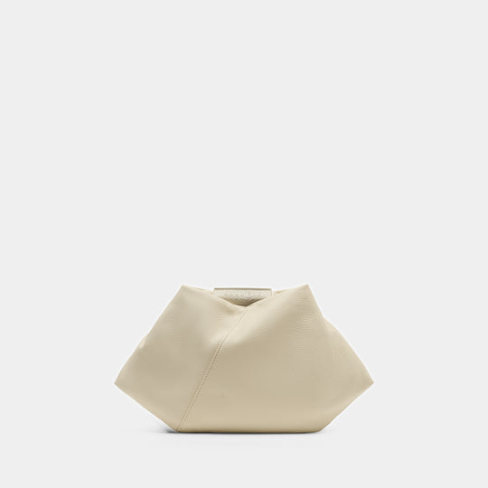Sac À Main Japanese Draped Mini - MM6 Maison Margiela - Cuir - Blanc