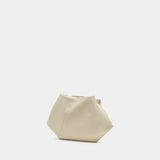 Sac À Main Japanese Draped Mini - MM6 Maison Margiela - Cuir - Blanc