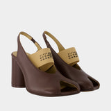 Sandales - MM6 Maison Margiela - Cuir - Marron