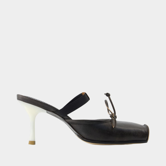 Sandales - MM6 Maison Margiela - Cuir - Noir
