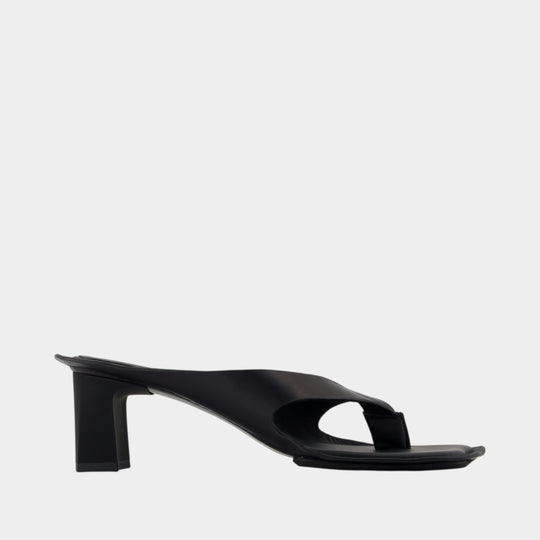 Sandales - MM6 Maison Margiela - Cuir - Noir