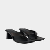 Sandales - MM6 Maison Margiela - Cuir - Noir