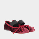 Ballerines - MM6 Maison Margiela - Synthétique - Rouge