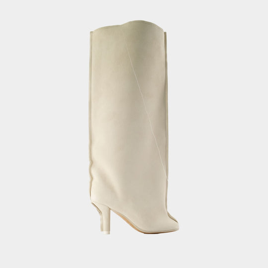 Bottes - MM6 Maison Margiela - Cuir - Beige
